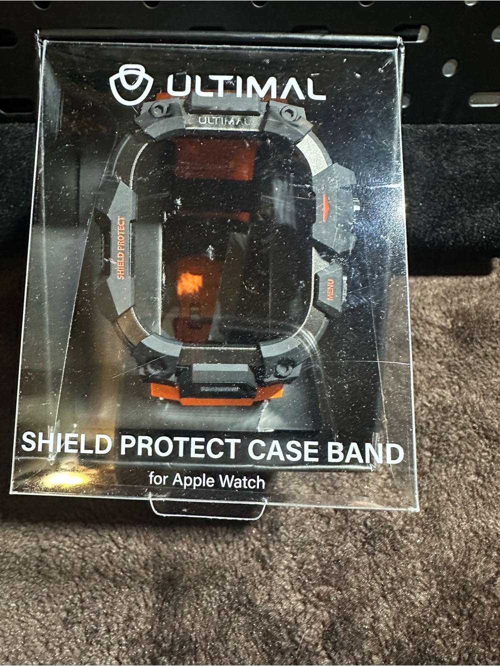 Shield Protect Case Band for Apple Watch - Black & Orange